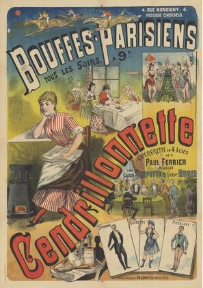 Bouffes-Parisiens. Cendrillonnette, opérette en 4 actes (1888-1894)