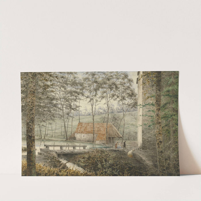 Boulogne, France - a Mill in a Wooded Valley by Robert Streatfeild