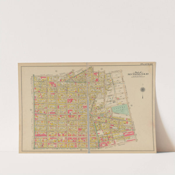 Bounded by Bayard Street, Graham Avenue, Meeker Avenue, N. Henry Street, Herbert Street, Kingsland Avenue, Division Place, Morgan Avenue, Teneyck Street and Union Avenue by George Washington Bromley