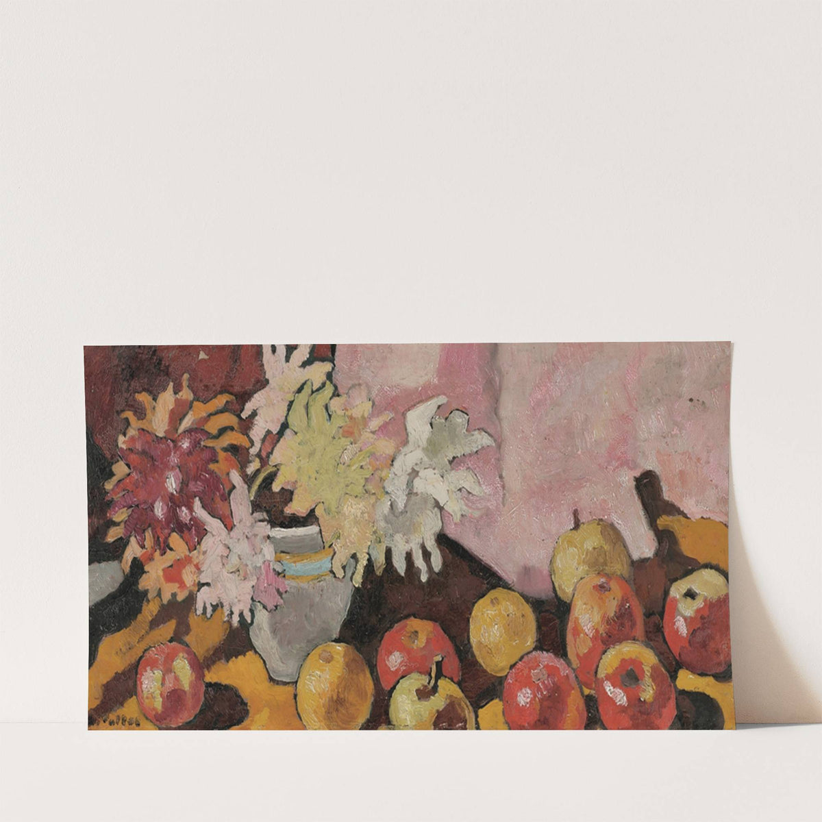 Bouquet de dahlias et pommes (circa 1940) by Louis Valtat