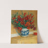 Bouquet de fleurs au vase bleu by Jacques-Émile Blanche