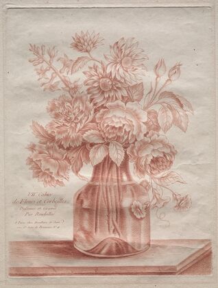 Bouquet in a Glass Bottle (c. 1774–1800)