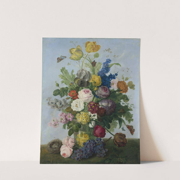 Bouquet of flowers and a nest by Sebastian Wegmayr