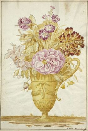 Bouquet of flowers in an antique vase (1793)