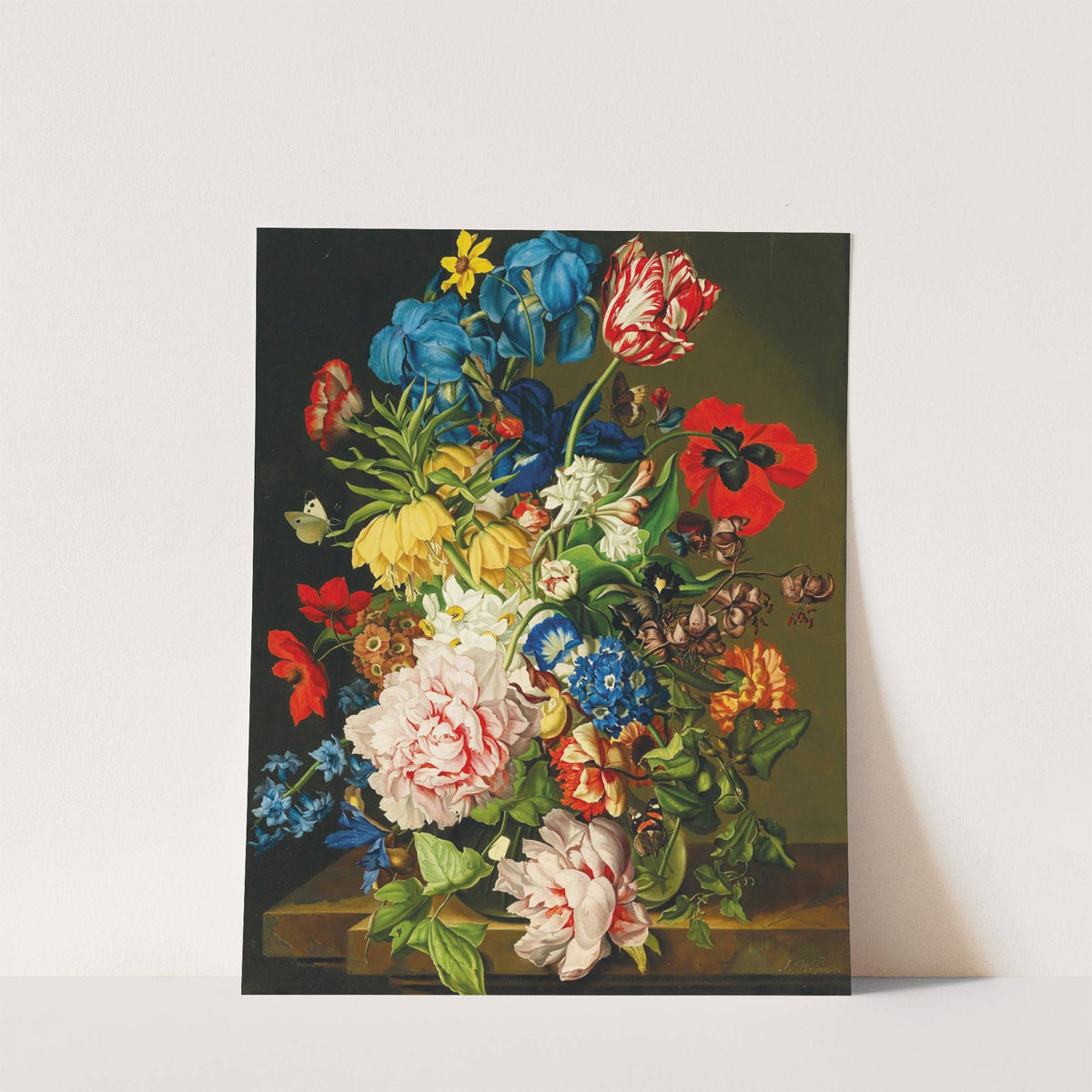 Bouquet of flowers with butterflies by Sebastian Wegmayr