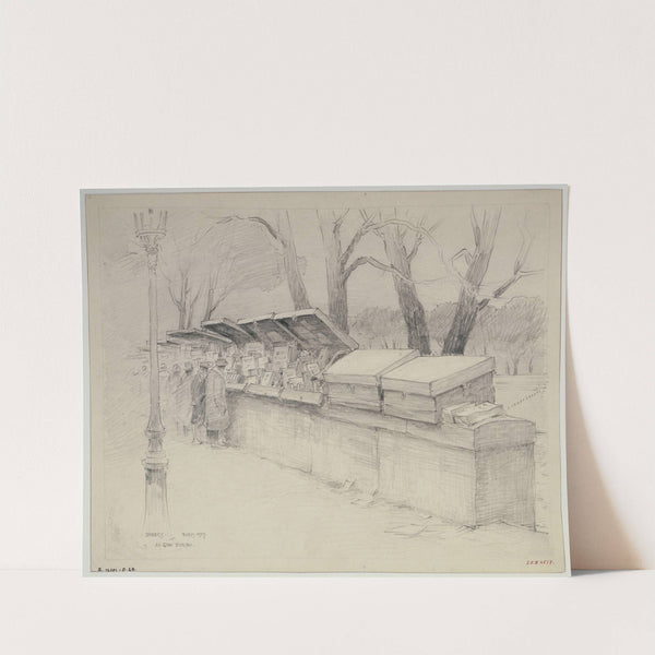 Bouquinistes sur le quai d&#039;Orsay by Ferdinand Boberg