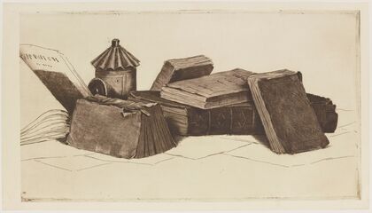 Bouquins, dessus de porte (1892)