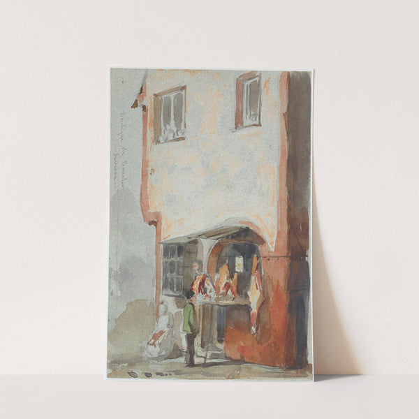 Boutique de Boucher- The Butcher’s Shop by James Abbott McNeill Whistler