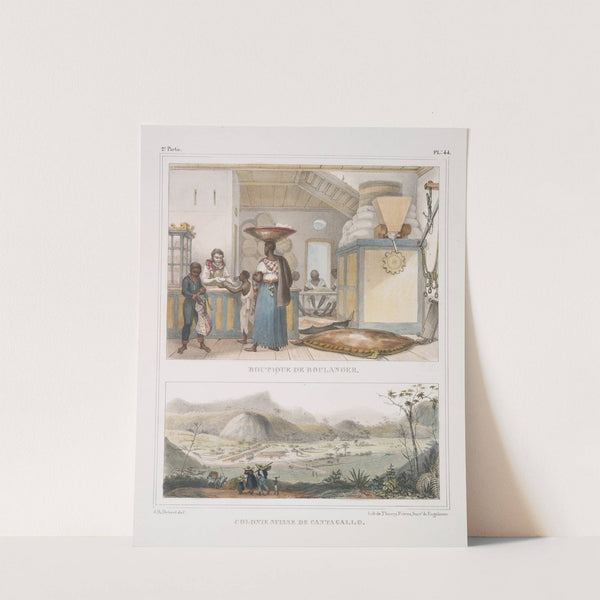 Boutique de boulanger; Colonie suisse de Cantagallo [Cantagalo] (1834 - 1839) by Jean Baptiste Debret
