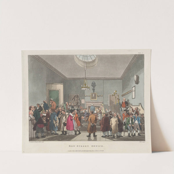 Bow Street Office (1808) by Thomas Rowlandson