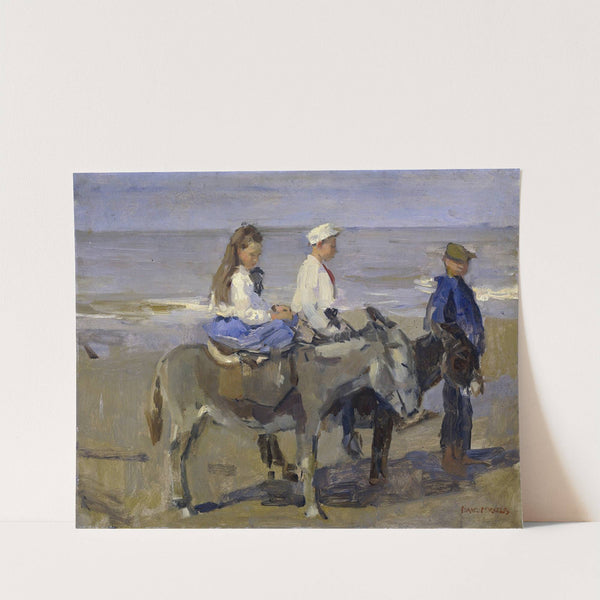 Boy and Girl on Donkeys (1896 - 1901) by Isaac Israëls