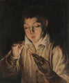 Boy Blowing an Ember (1570-1572)