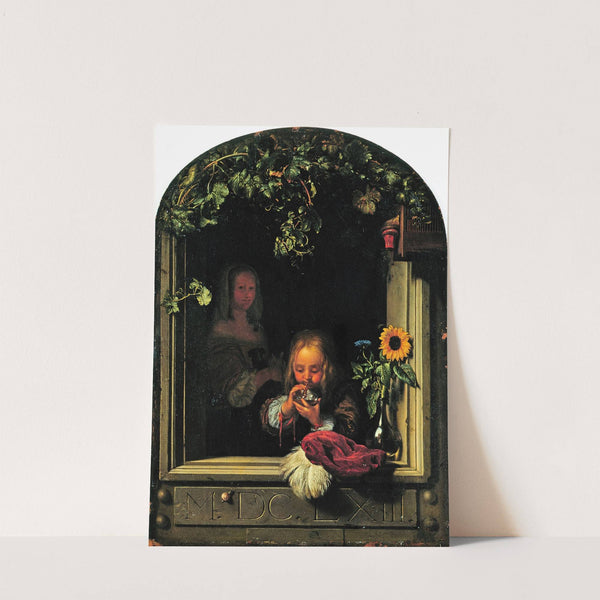 Boy Blowing Bubbles by Frans van Mieris the Elder