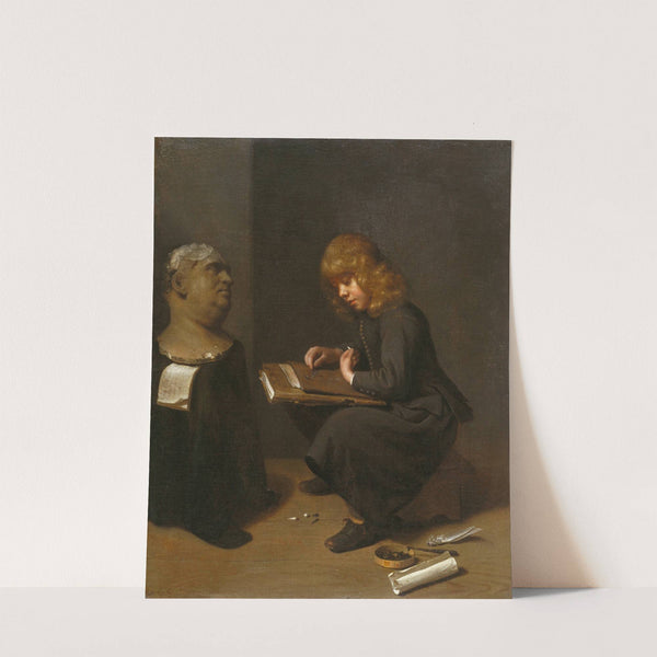 Boy Drawing before the Bust of a Roman Emperor by Michael Sweerts