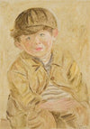 Boy in a visored cap