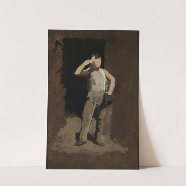 Boy in Brown, study for The Ironworkers’ Noontime (ca. 1880) by Thomas Pollock Anshutz