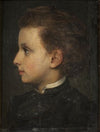 Boy in profile. Study