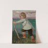 Boy on a Cliff Leaning on a Stick by Augustus John