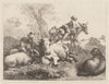 Boy on a Donkey Watching over a Group of Animals (1763)