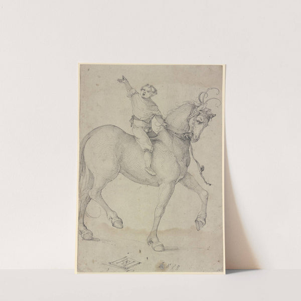Boy on a high horse by Hans Leonhard Schäufelein