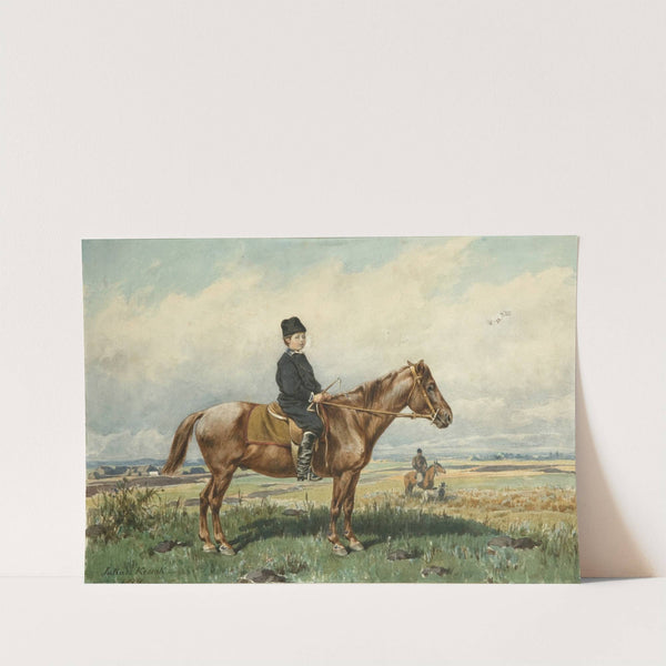 Boy on a pony by Juliusz Kossak