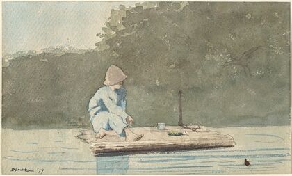 Boy on a Raft