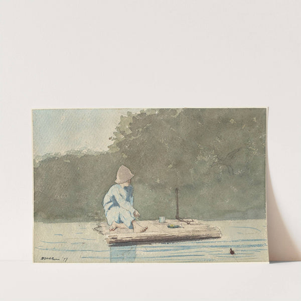 Boy on a Raft by Winslow Homer