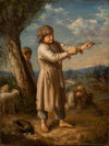 Boy Shooting with a Key