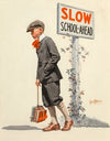 Boy Trudging to School