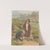 Boy Tying a Girl&#8217;s Shoe by Robert Barnes