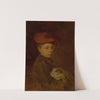 Boy with a Bunny (1900) by Ľudovít Pitthordt