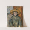 Boy With a Straw Hat (1896) by Paul Cézanne