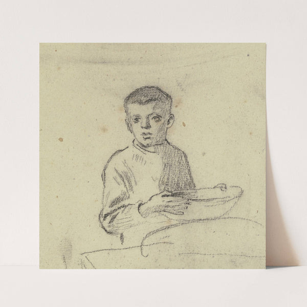 Boy with basket (1892) by Otto Scholderer