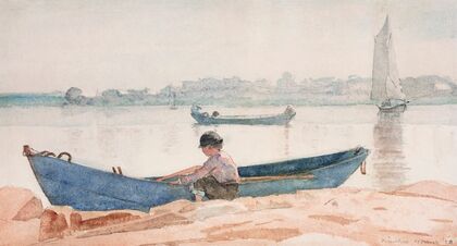 Boy with Blue Dory (1880)