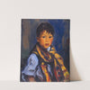 Boy with Plaid Scarf (1916) by Robert Henri