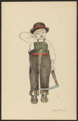 Boy with sickle