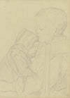 Boy with sleeping child