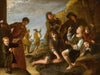 Boys playing dice, a presentation modello