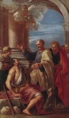 Bozzetto für Sta Maria della Vittoria Milano 1 Petrus heilt einen Lahmen