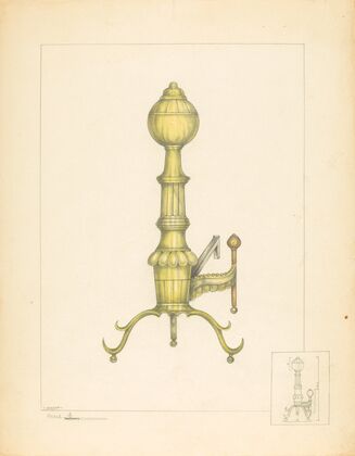 Brass Andiron