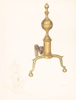 Brass Andirons