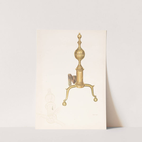 Brass Andirons (c. 1938) by Robert Clark