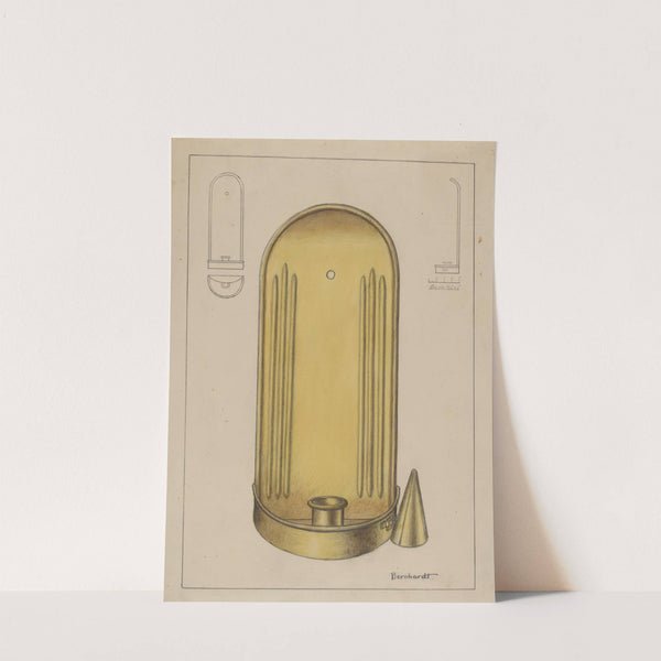 Brass Candle Holder (c. 1936) by Gerald Bernhardt