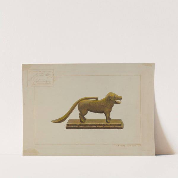 Brass Dog Nutcracker by Vincent P. Rosel