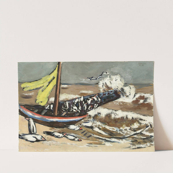 Braunes Meer mit Möwen (1941) by Max Beckmann