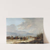 Breaking the Ice on the Karnemelksloot, Naarden, January 1814 by Pieter Gerardus van Os
