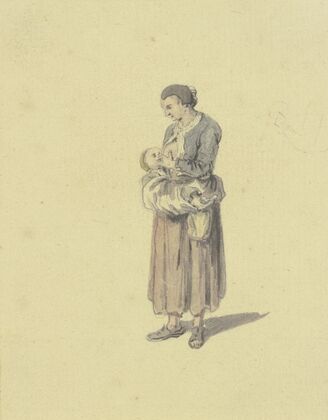Breast-feeding woman