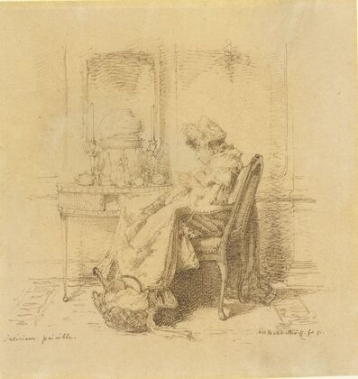 Breiende oude dame