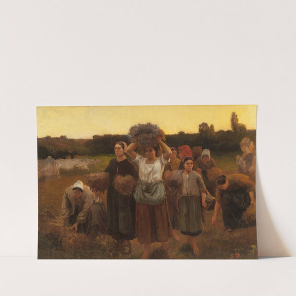 Breton Women at Close of Day by Frank C. Penfold