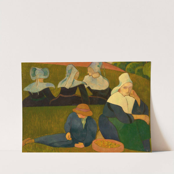 Bretonnerie (Bretonnes dans une prairie) (1892) by Emile Bernard